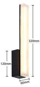 Lucande - Lisana LED VerticalFali Lámpa IP44 Black - Lampemesteren