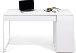 Prado íróasztal, matt fehér/fehér