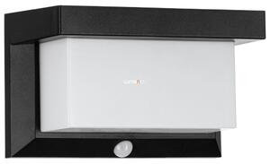 Mozgásérzékelős kültéri fali LED lámpa napelemmel, 102 W, hidegfehér, fekete, áttetsző (Faedo)