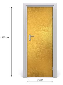 Poszter tapéta ajtóra Arany fólia háttér 95x205