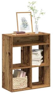 Könyvszekrény antik fa 66x31x80 cm szerelt fa