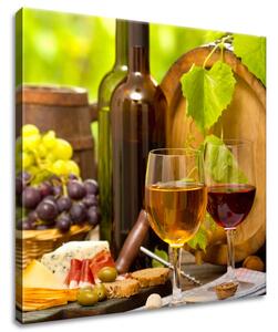 Gario Vászonkép Vörös és fehér bor Méret: 60 x 40 cm