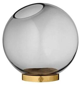 AYTM - Globe vase w. stand Ø10 Black/GoldAYTM - Lampemesteren