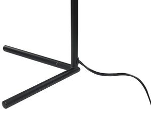 Fekete üveg asztali lámpa 47 cm WAPITI