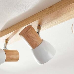 Lindby - Thorin 4 Mennyezeti Lámpa Wood/White - Lampemesteren