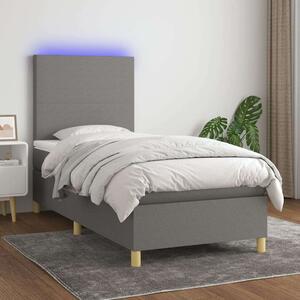 VidaXL LED-es Ágy - Rugós Matraccal - 80x200 cm