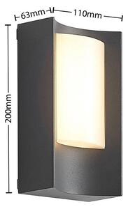 Lindby - Olega LED Kültéri Fali Lámpa Dark GreyLindby - Lampemesteren