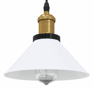 Függőlámpa Magassága állítható E27 fényes fehér Ø 22 cm fém
