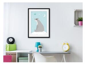 ELIS DESIGN Plakát - Álmodozó maci dimenzió: 20 x 30 cm