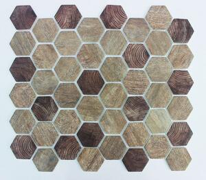 Üvegmozaik Premium Mosaic brown 28x33 cm matt MOSV45WBR