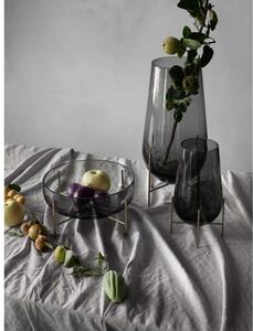 Audo Copenhagen - Echasse Vase Small Smoke/Brushed Brass - Lampemesteren