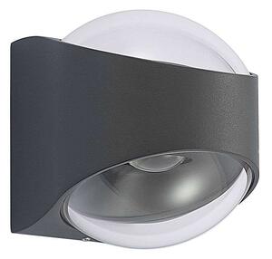 Lucande - Almos LED Round Up/Down Kültéri Fali Lámpa Dark GreyLucande - Lampemesteren