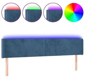 Bársony LED Fejtámla - Sötétkék - 163cm