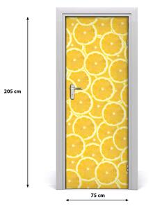 Fotótapéta ajtóra citrom 95x205