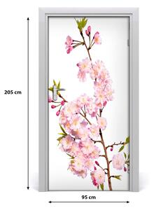 Ajtóposzter Cseresznye virágok 85x205
