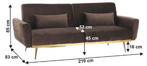 FASTA barna szövet kanapé
