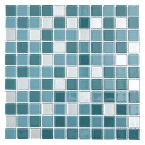 Üvegmozaik Premium Mosaic turquoise 30x30 cm fényes MOS25MIX12