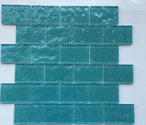 Üvegmozaik Premium Mosaic turquoise 30x30 cm fényes MOS4872TU