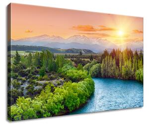 Vászonkép Clutha folyó új-Zélandon Méretek: 60 x 40 cm