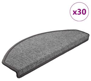 30 db sötétszürke lépcsőszőnyeg 65x24x4 cm