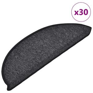 30 db antracitszürke lépcsőszőnyeg 56 x 17 x 3 cm