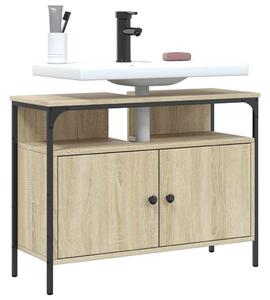 VidaXL sonoma tölgy szerelt fa fürdőszobai mosdószekrény 60x33x60 cm