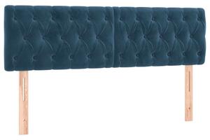 Bársony Fejtámla LED-del - Sötétkék - 144cm