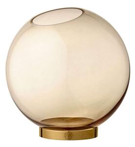 AYTM - Globe vase w. stand Ø21 Amber/GoldAYTM - Lampemesteren