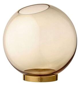 AYTM - Globe vase w. stand Ø17 Amber/GoldAYTM - Lampemesteren