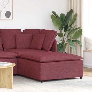 Borvörös moduláris kanapé lábzsámoly modul 100x100x48 cm