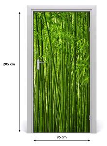Poszter tapéta ajtóra bambusz erdő 95x205
