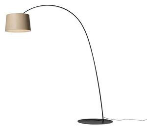 Foscarini - Twiggy Állólámpa LED Black/WoodFoscarini - Lampemesteren
