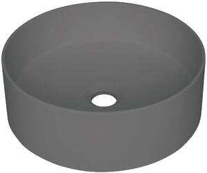 Deante Silia, gránit munkalap mosogató 36x36x12,5 cm, antracit metál, DEA-CQS_TU4S