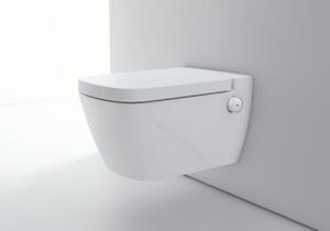 Wc bidével falra szerelhető Tece TECEone fehér színben TECEONESET