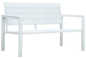 VidaXL fehér fautánzatú HDPE kerti pad 120 cm