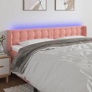Bársony LED Fejtámla - Rózsaszín - 183cm