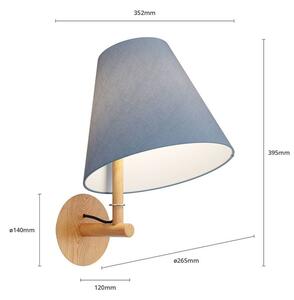 Lucande - Jinda Fali Lámpa Blue/OakLucande - Lampemesteren