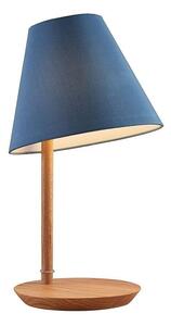 Lucande - Jinda Asztali Lámpa Blue/Wood - Lampemesteren