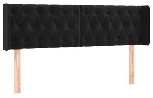 LED-es Fekete Bársony Fejtámla - 163cm