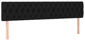 VidaXL fekete szövet LED-es fejtámla 180x7x78/88 cm