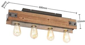 Lindby - Nilaska 4 Mennyezeti Lámpa Wood/BlackLindby - Lampemesteren