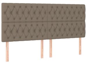 VIDAXL - Fejtámla Szett - Bézs Szövet - 4 db - 180cm