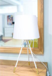 JADE fehér fa asztali lámpa