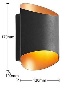 Arcchio - Ayaz LED Fali Lámpa Black/GoldArcchio - Lampemesteren