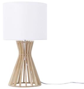 Fehér fa asztali lámpa 37 cm CARRION