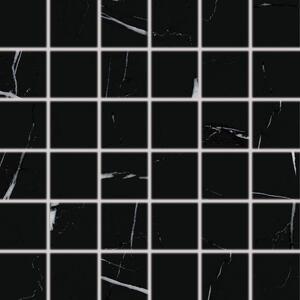 Mozaik Rako Flash fekete 30x30 cm matt DDM06833.1