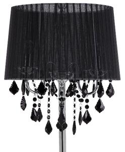 Fekete fém állólámpa 165 cm EVANS
