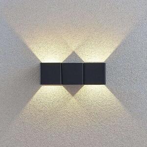 Lindby - Niclas Square LED Kültéri Fali Lámpa Dark GreyLindby - Lampemesteren