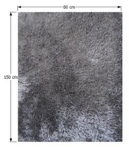 KAVALA szürke polyester szőnyeg 80x150cm