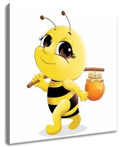 Gario Vászonkép Méhecske mézecskével Méret: 30 x 30 cm